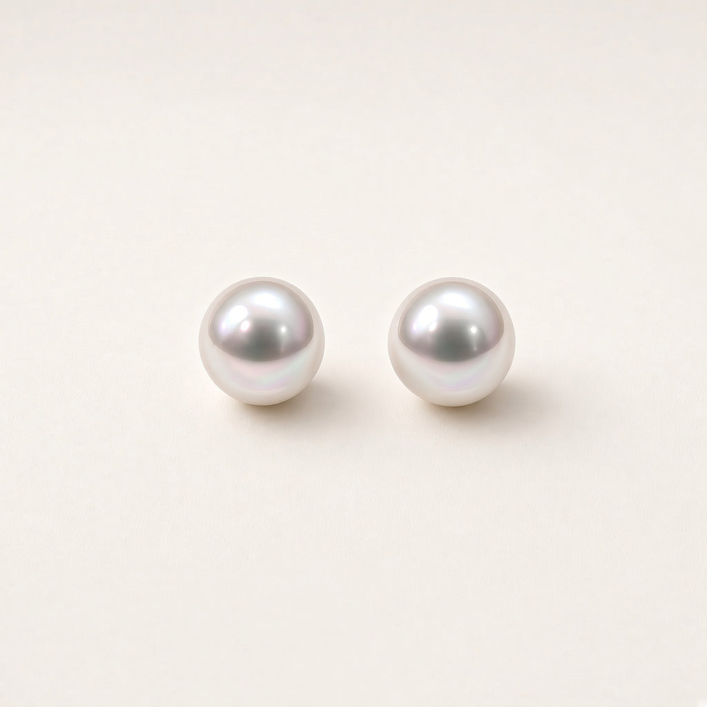 PT花珠アコヤパール7mm  一粒ピアス