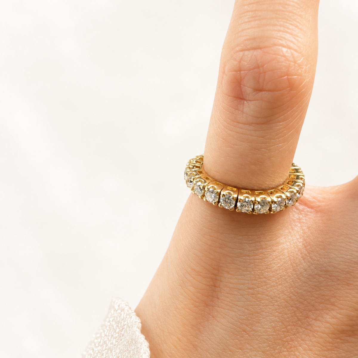 K18 ダイヤモンド 1.0ct フレックスリング