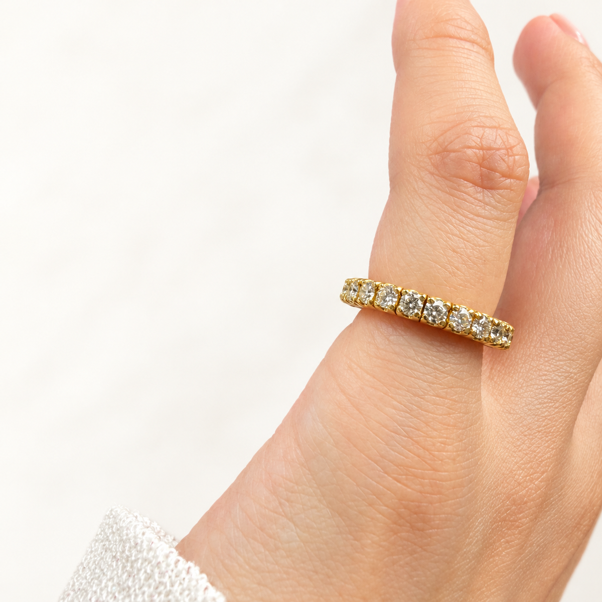 K18 ダイヤモンド 1.0ct フレックスリング