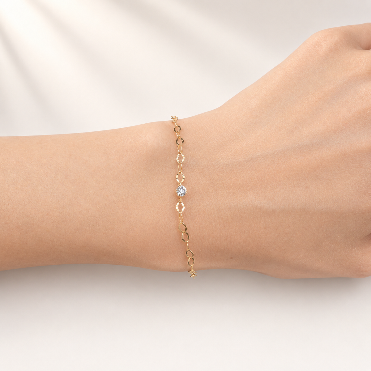 K18 ダイヤモンドブレスレット 0.12ct