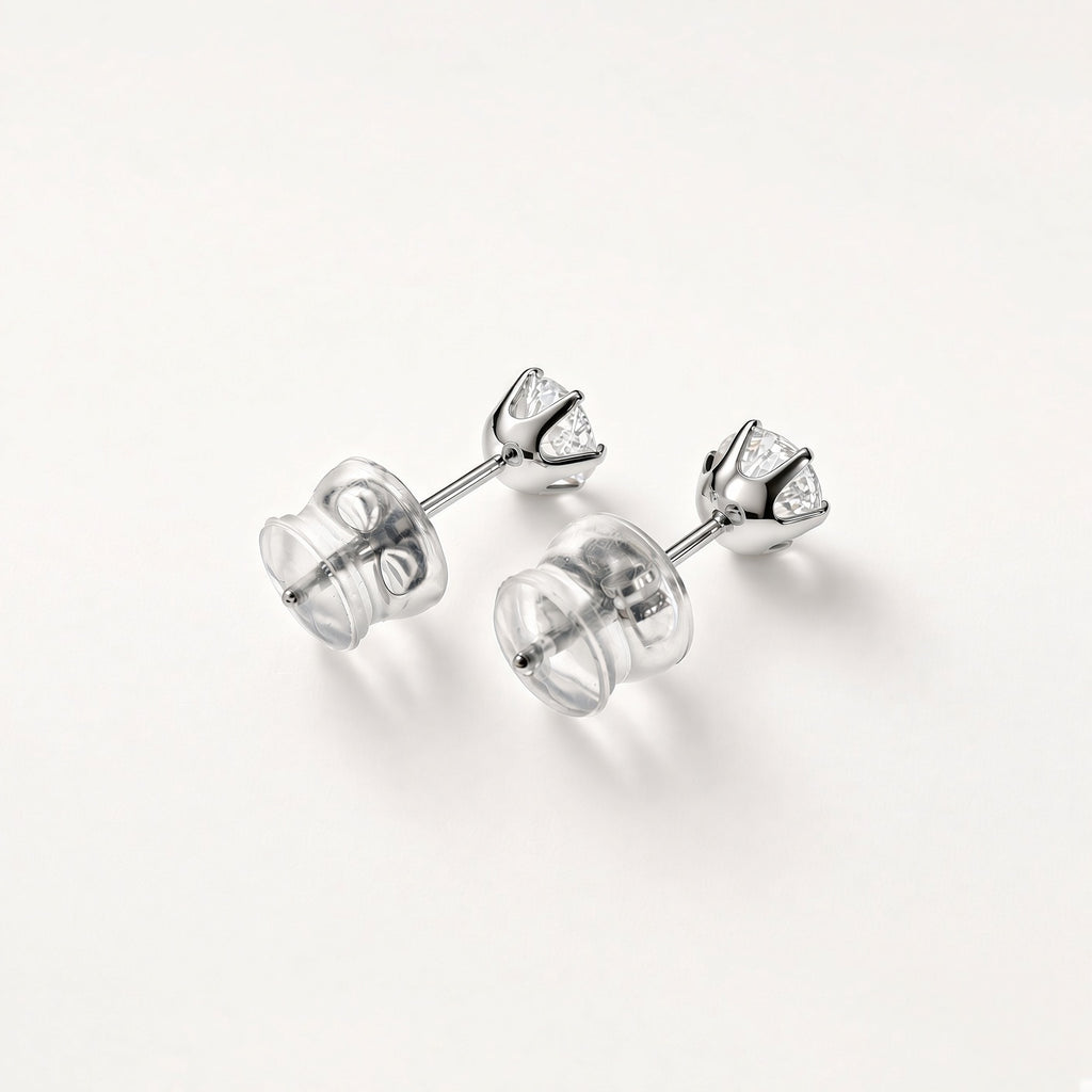 PT950 ダイヤモンドスタッドピアス 計0.70ct