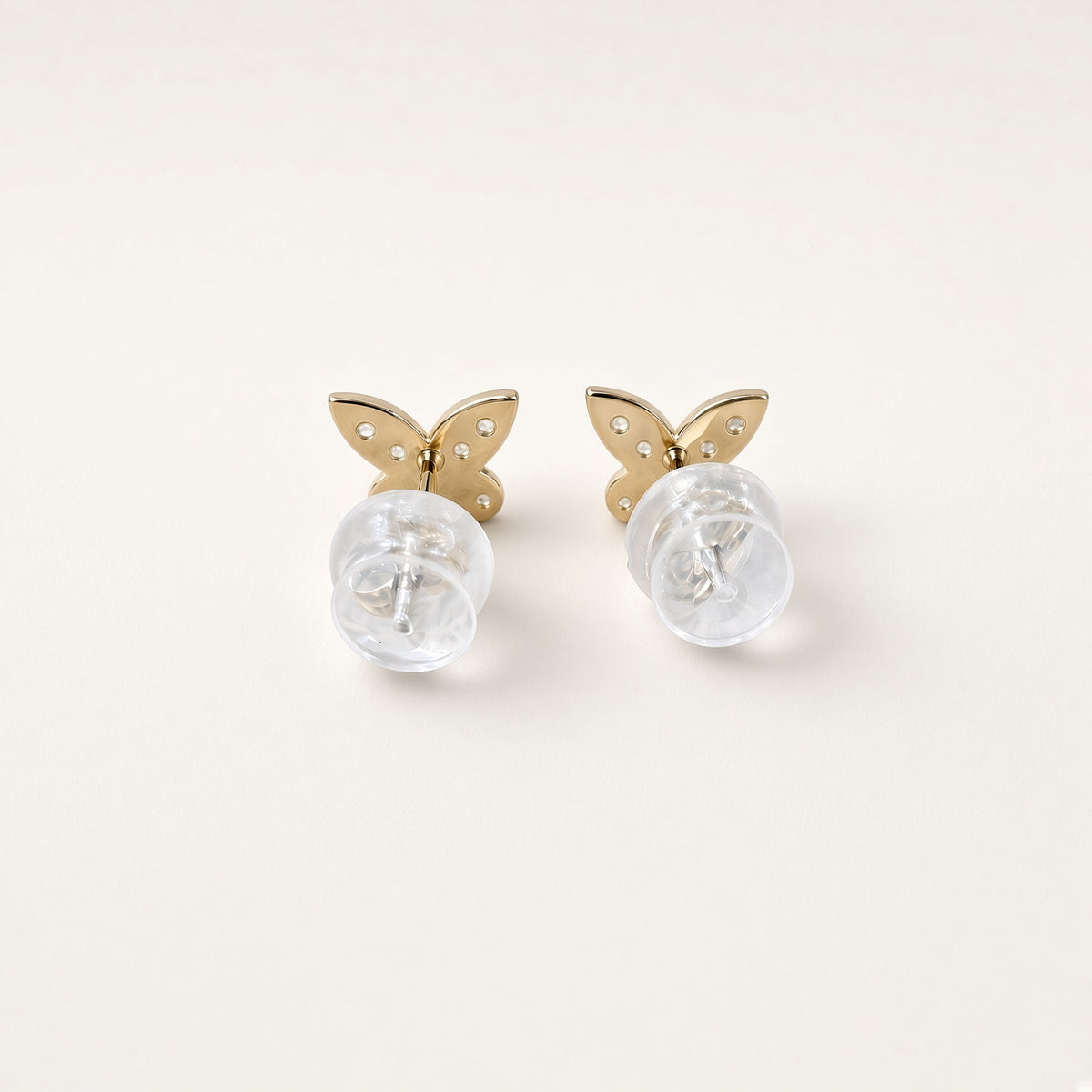 K18 ダイヤモンド バタフライピアス 0.10ct