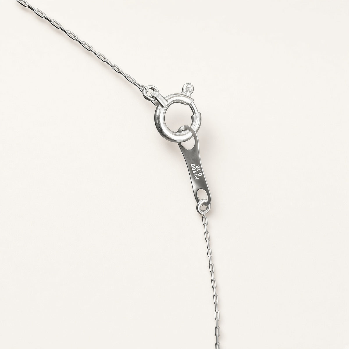 Pt900 ダイヤモンド 0.18ct 3ストーン 縦ラインネックレス