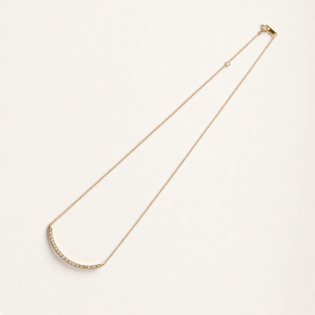 K18 ダイヤモンド 1.0ct アーチネックレス