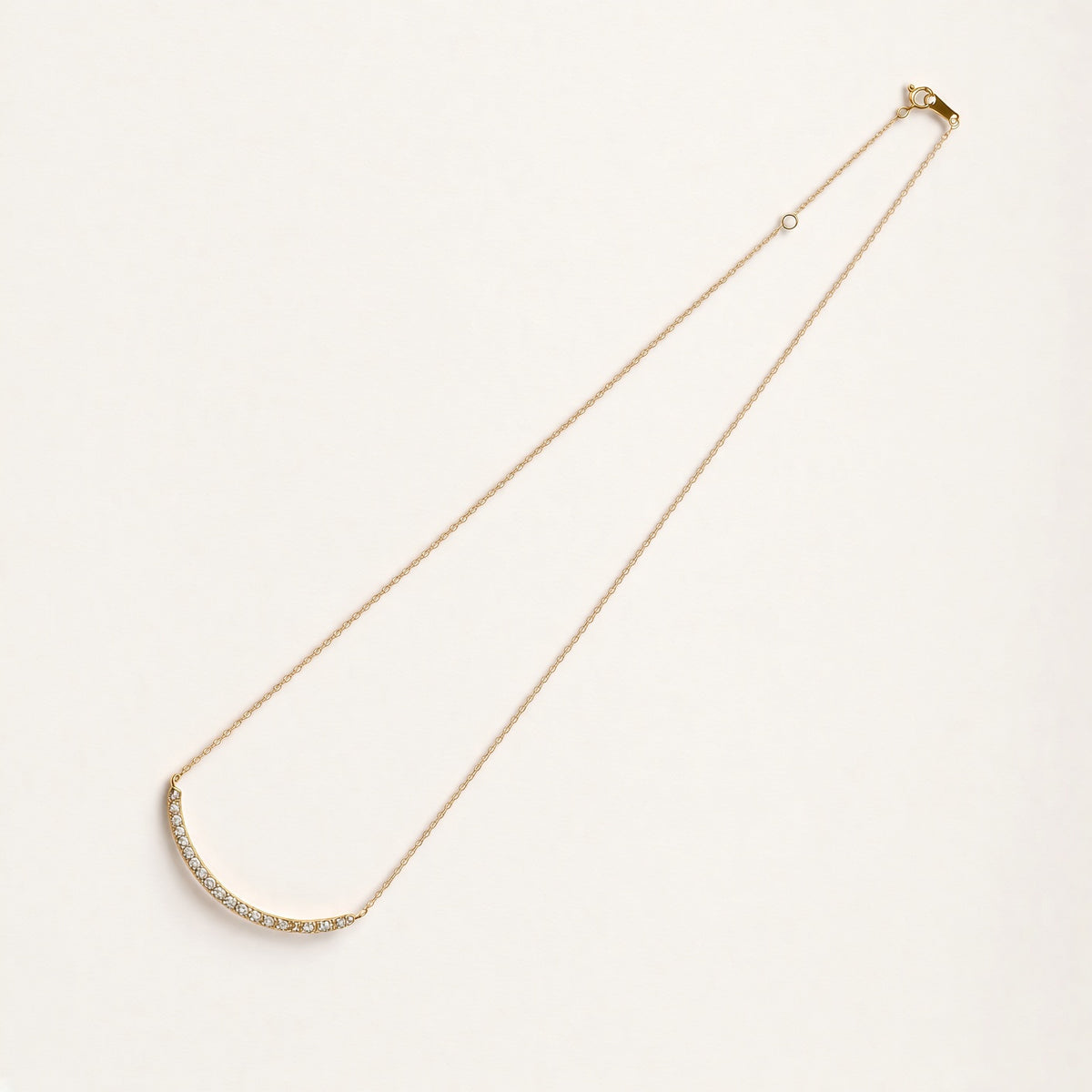 K18 ダイヤモンド 1.0ct アーチネックレス