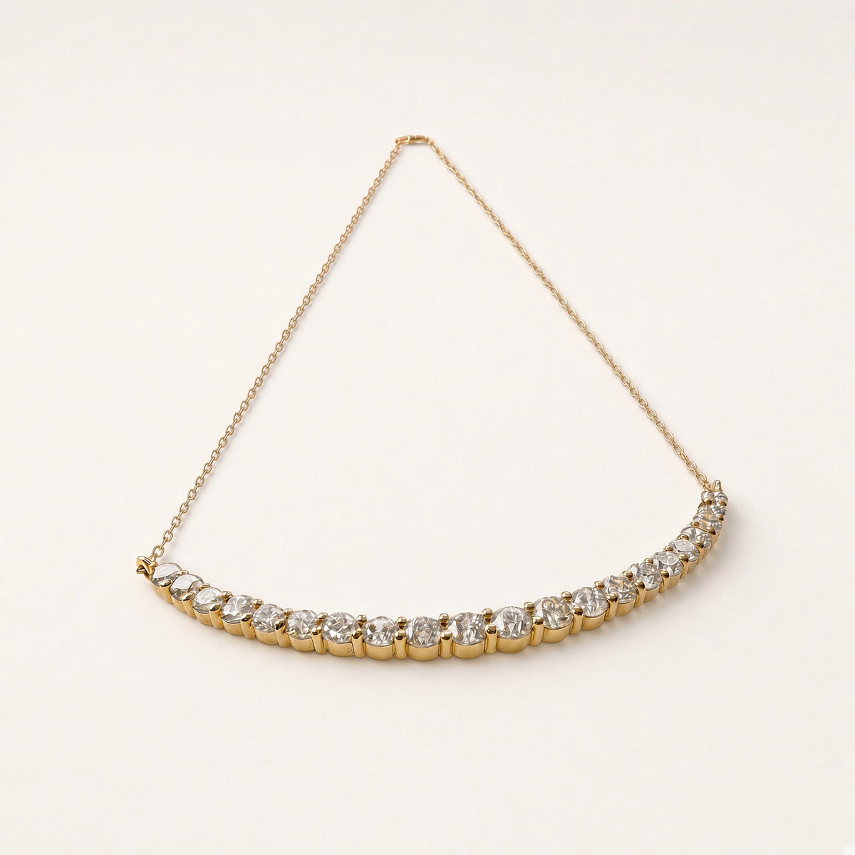 K18 ダイヤモンド 1.0ct アーチネックレス