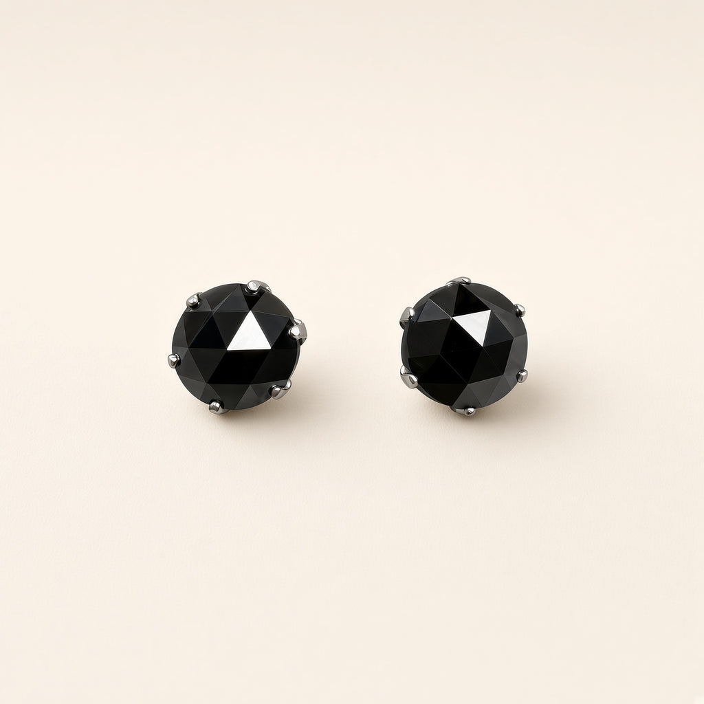 Pt900 ブラックダイヤモンドピアス（0.3ct／0.5ct）