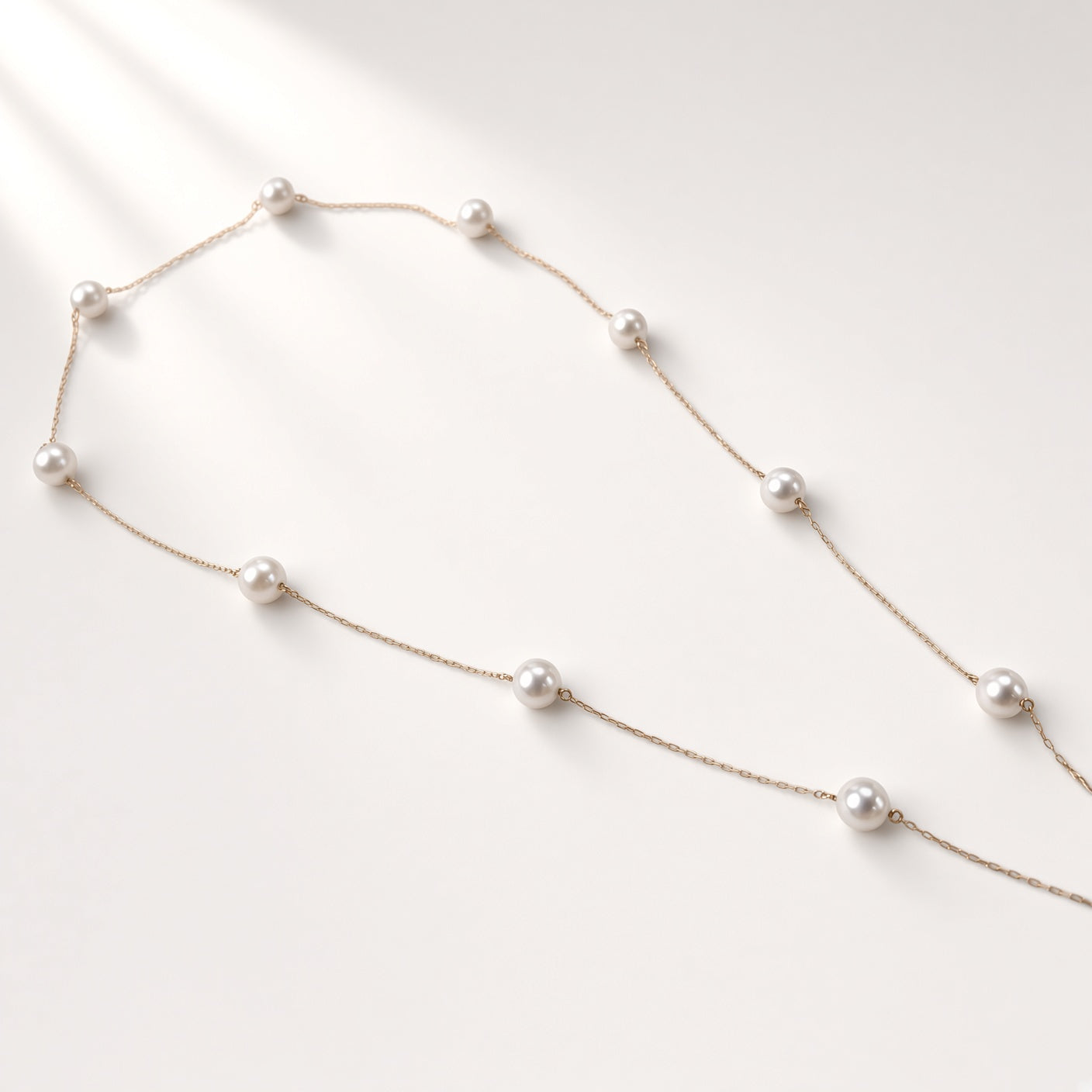 K18 アコヤパール ステーションネックレス – MIZUKI JEWELRY