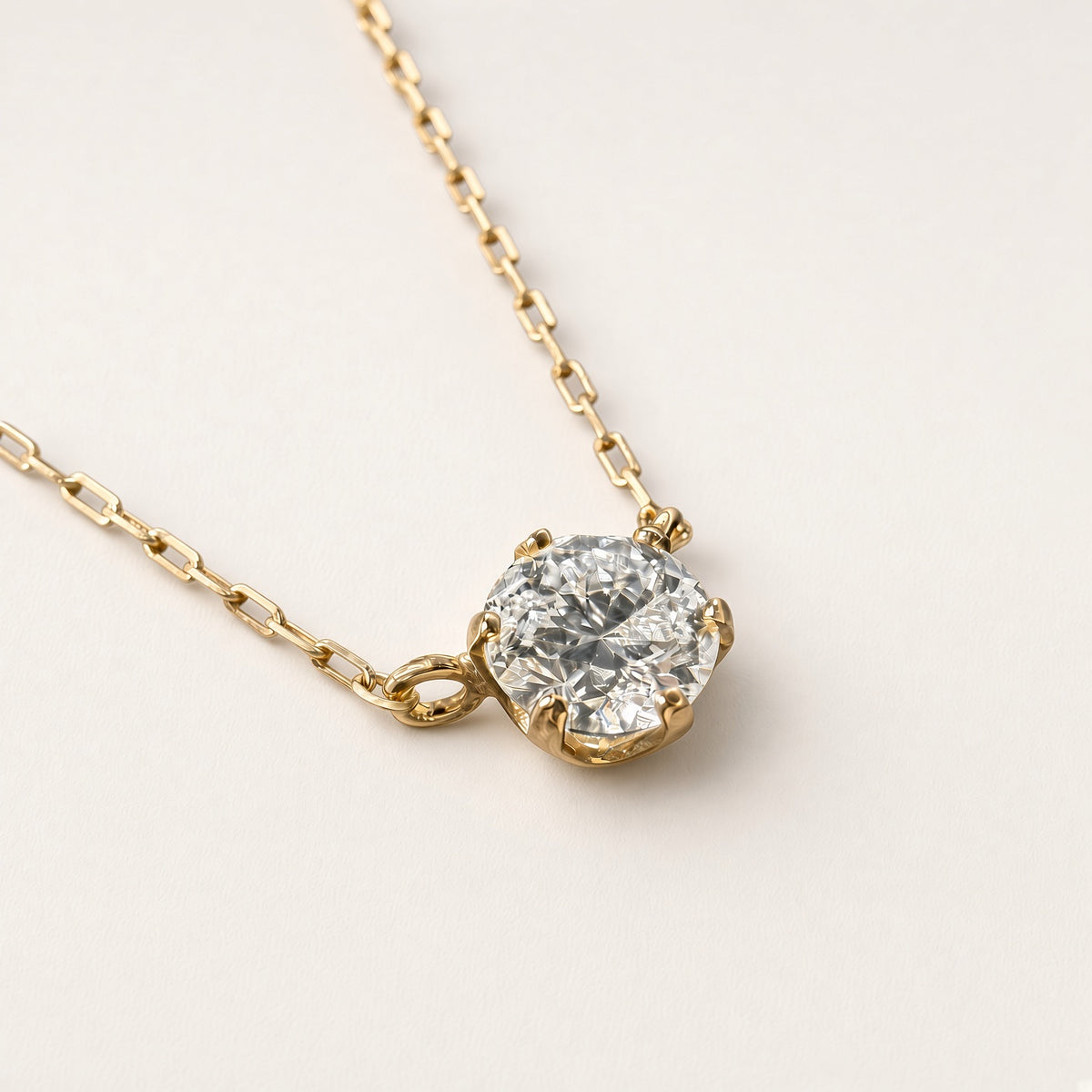 K18 ダイヤモンド一粒ネックレス 0.12ct