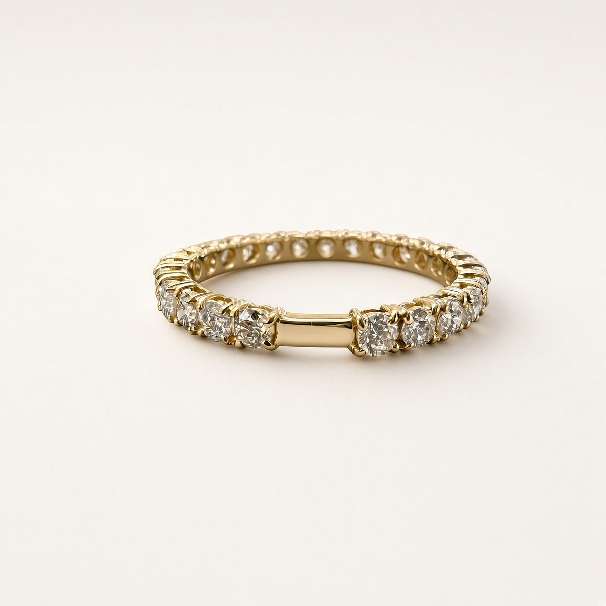 K18 ダイヤモンド エタニティリング 1.00ct
