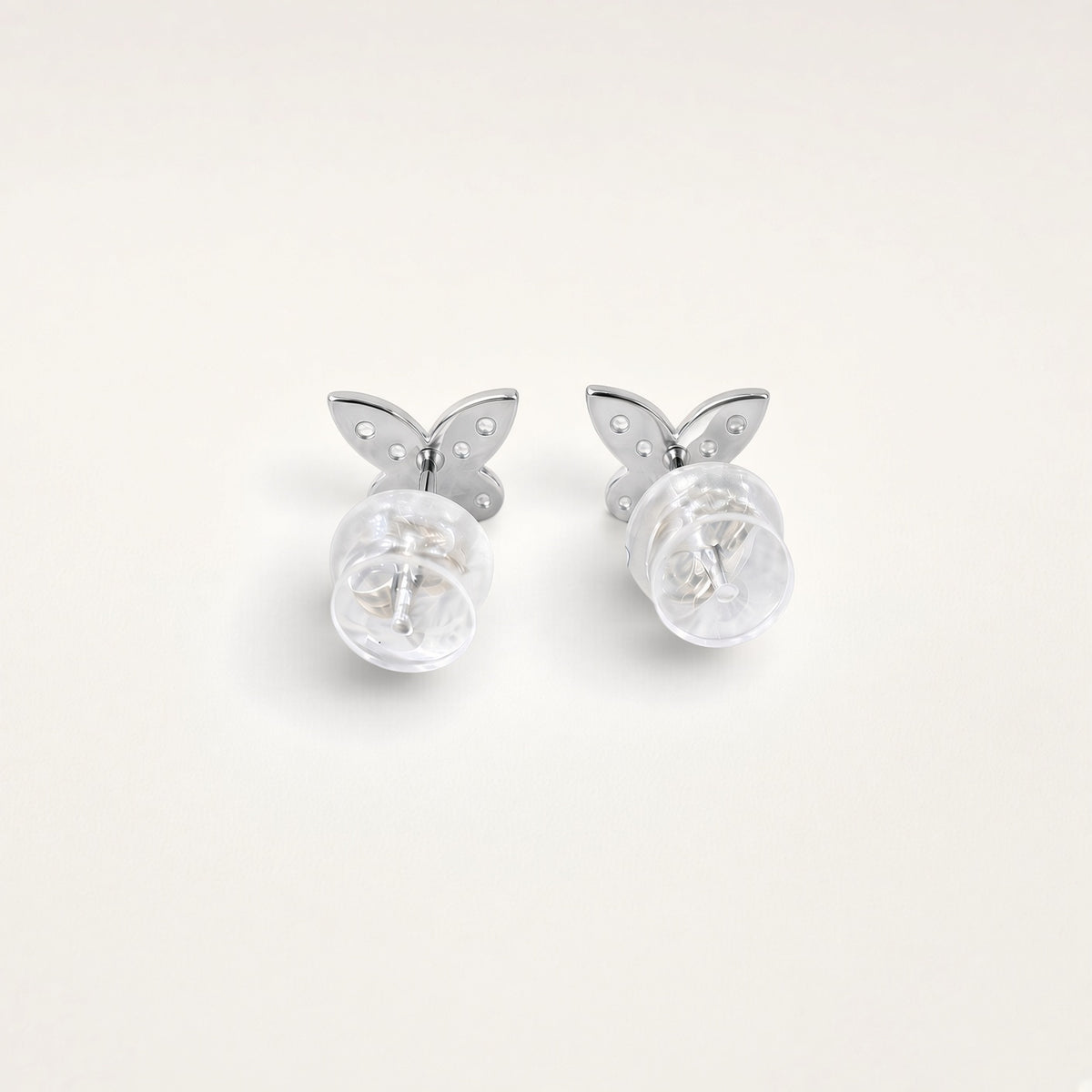 PT ダイヤモンド バタフライピアス 0.10ct