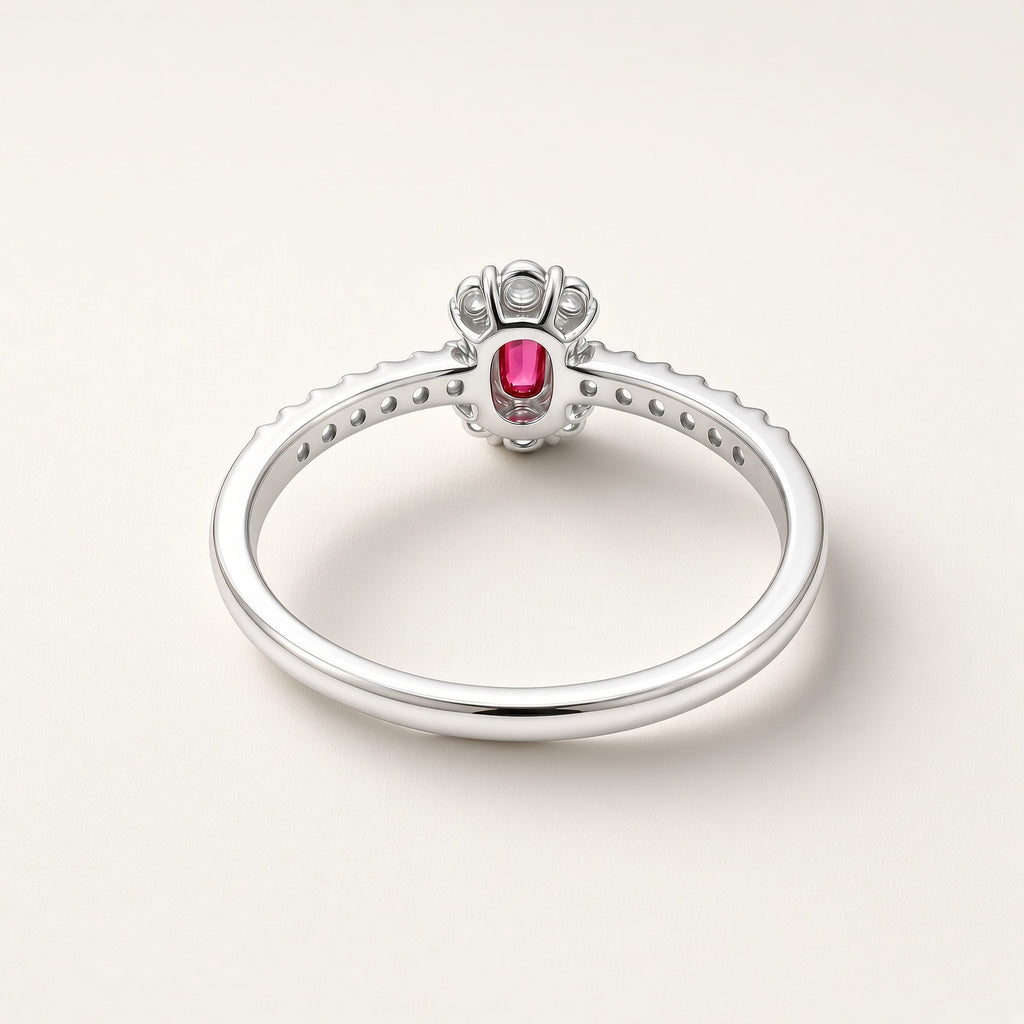 PT900 ルビーリング 0.05ct