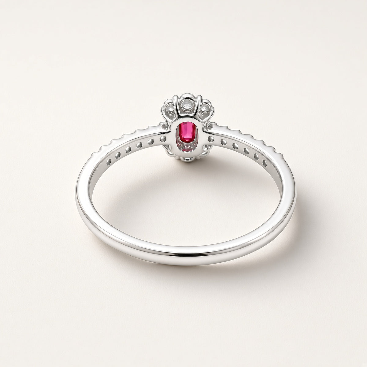 PT900 ルビーリング 0.05ct