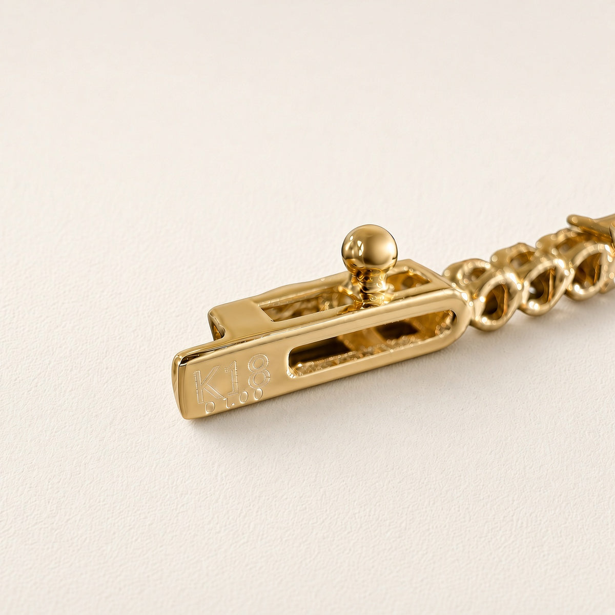 K18 ダイヤモンド テニスブレスレット 計1.0ct|ラウンド&バゲットカット