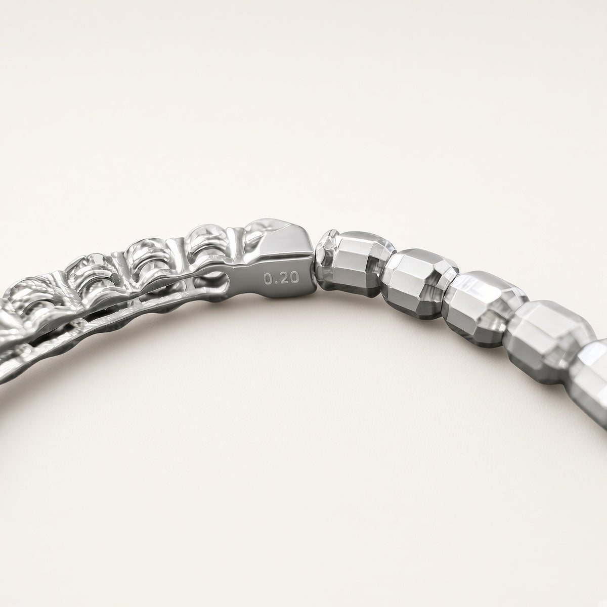 Pt950 カットボールダイヤモンド 0.2ct フレックスリング
