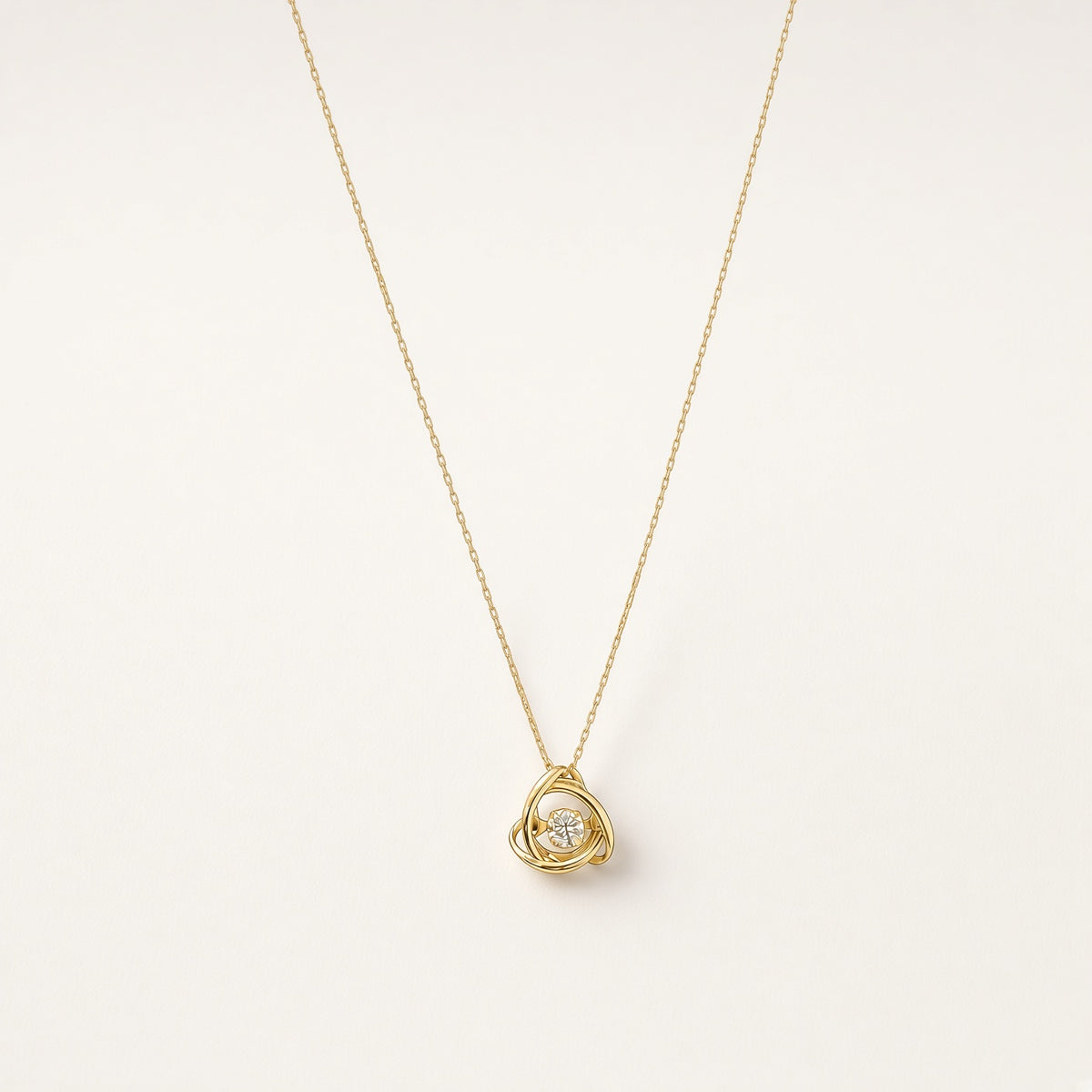 K18 ダイヤモンド スウィングネックレス 0.08ct