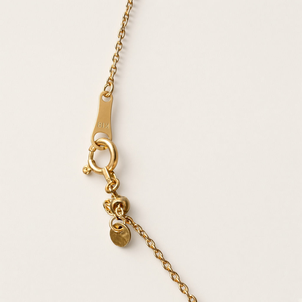 K18 ダイヤモンド取り巻きネックレス 計0.5ct